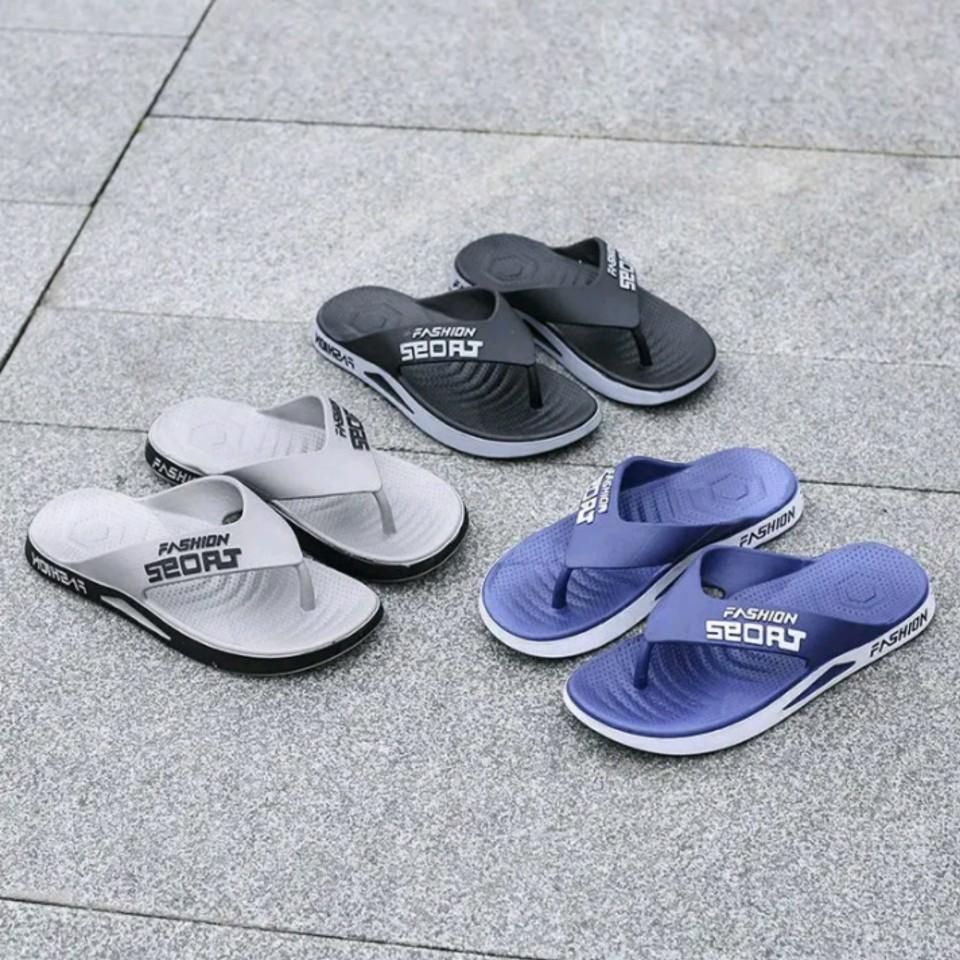 Sandal Anak Laki 5-6–12 tahun Sendal Jepit Karet Fashion Sport Kaki Korean Style Kekinian Rubber Tanpa Hak Slippers sandal  jepit sandal jepit  anak laki laki sandal  karet 5–10