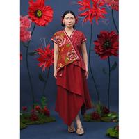 Gambar NONA RARA - Vini Skirt CNY P0632, Rok batik wanita modern - ALL SIZE dari Nona Rara Batik Kota Administrasi Jakarta Timur 5 Tokopedia