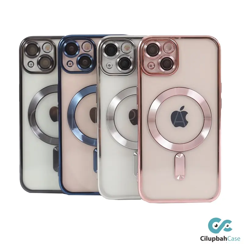 Clear Magsafe Electroplating LensGuard Case for iPhone 11 12 13 14 15 Plus Pro Max 0