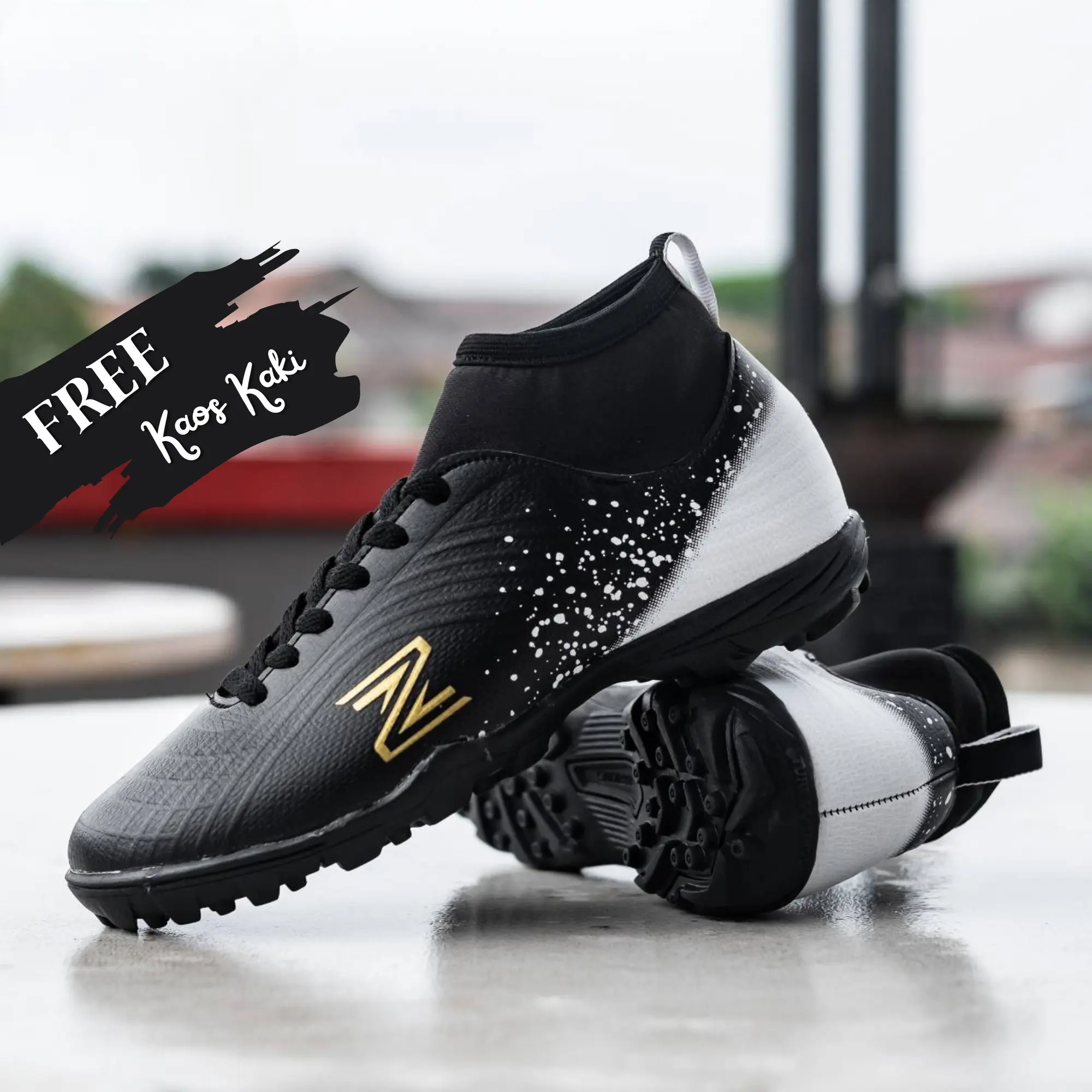 Sepatu Futsal Pria Zenifa Skylight New Black Edition Soccer Minisoccer Best Seller Premium