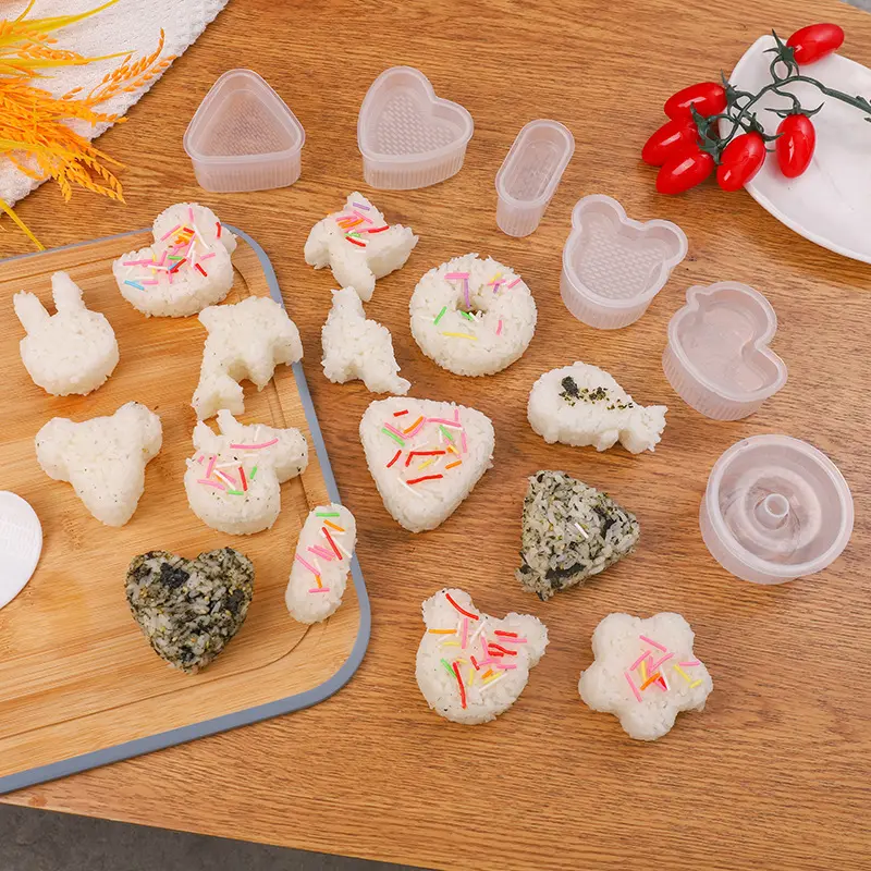 CETAKAN NASI BENTO ONIGIRI SUSHI ANTI LENGKET PLASTIC BPA FREE FOODGRADE RICE BALL SHAKER CENTONG BENTO