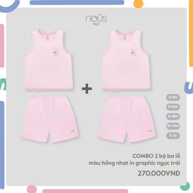 [KOL Nu Mini] S24 Set 2 bô quần áo ba lỗ mặc hè cho bé trai bé gái chất liệu thoáng mát, dễ vận động nhiều màu sắc (cho bé từ 7-15kg) BST T3
