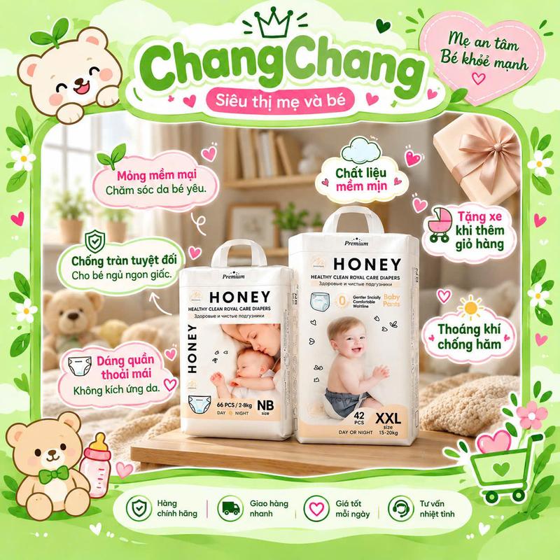 Bỉm Honey Premium Đủ Size