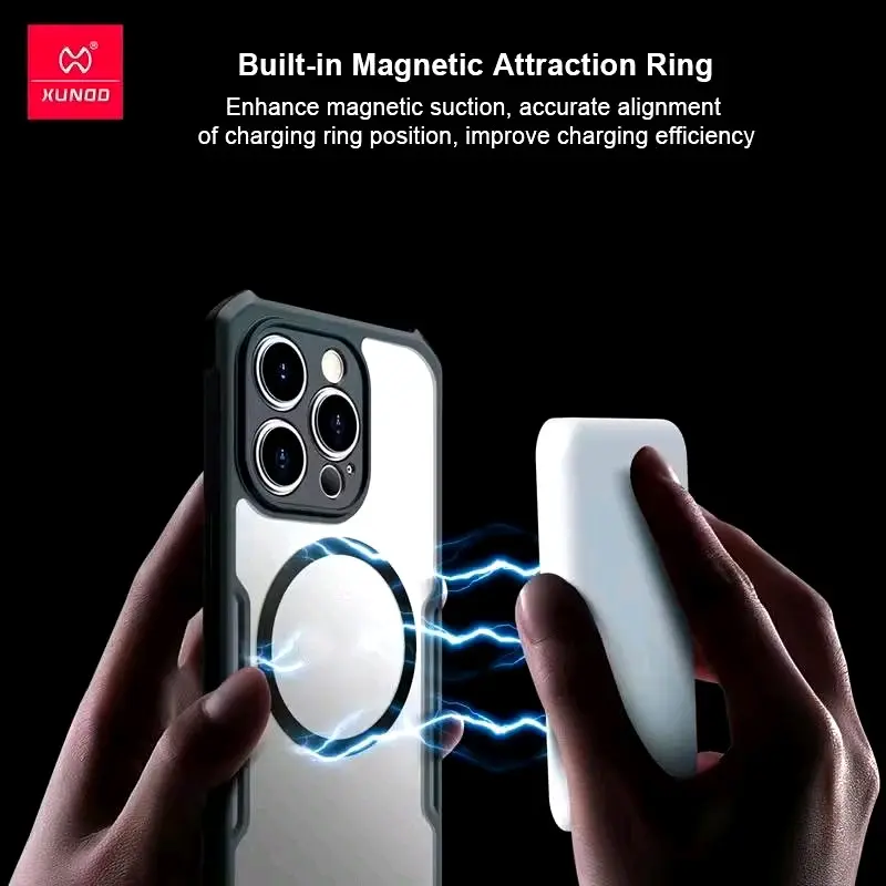 Case Samsung NOTE 8 MAGSAFE Magnetic Beatle Fuze Bumper Transparan Clear Armor Hardcase