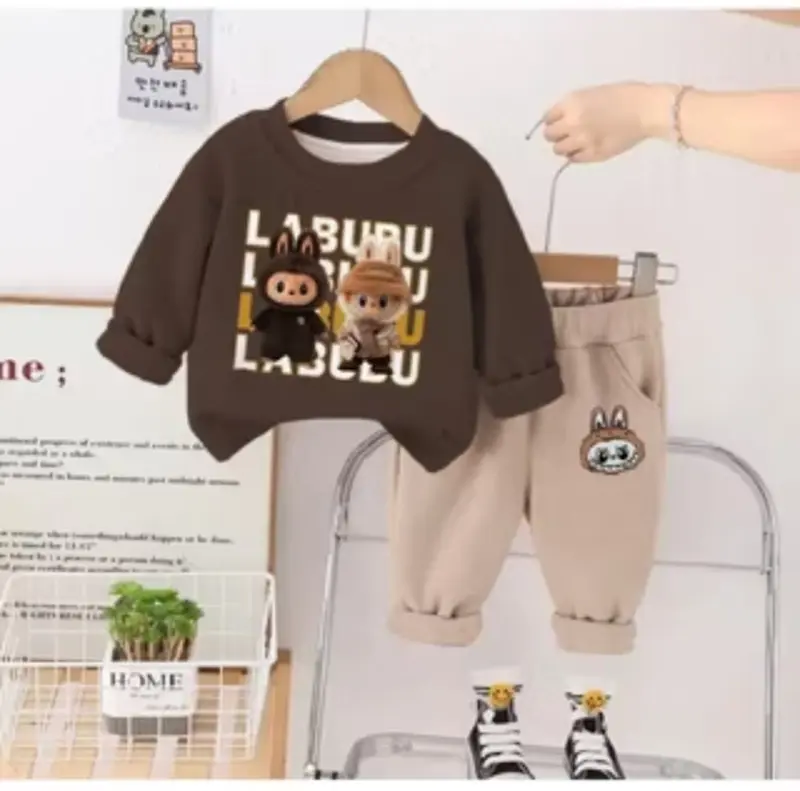 Setelan Baju Anak Perempuan Dan laki-laki Set Sweater Anak Fashion Baju dan Celana Bahan Babyterry 1