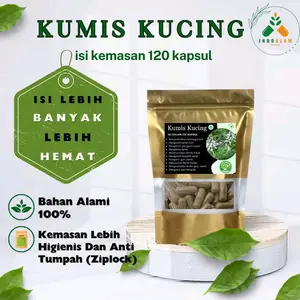 120 Kapsul Herbal KUMIS KUCING 100% Herbal Alami Berkualitas Premium