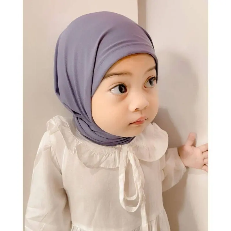 Jilbab Segitiga Instan Anak Segitiga Jersey Premium Pastan Anak 1-3 Tahun