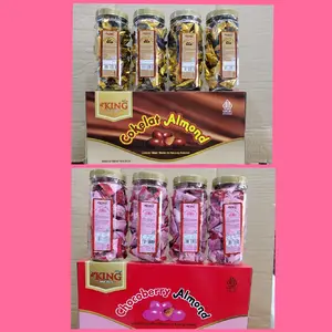 Cokelat Kacang Almond Bonibol D'King Per Dus isi 4 Toples