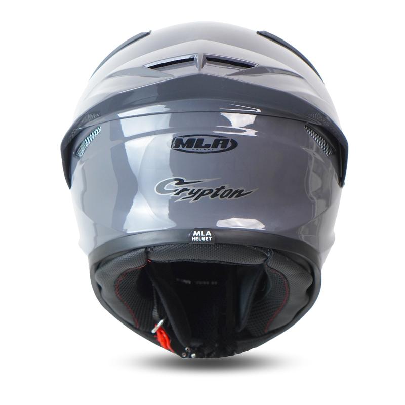 Helm Full Face Mla TTC Crypton Paket Ganteng Kaca Red Gold-Solid White Glosy Kekinian SNI Motorcycle 5