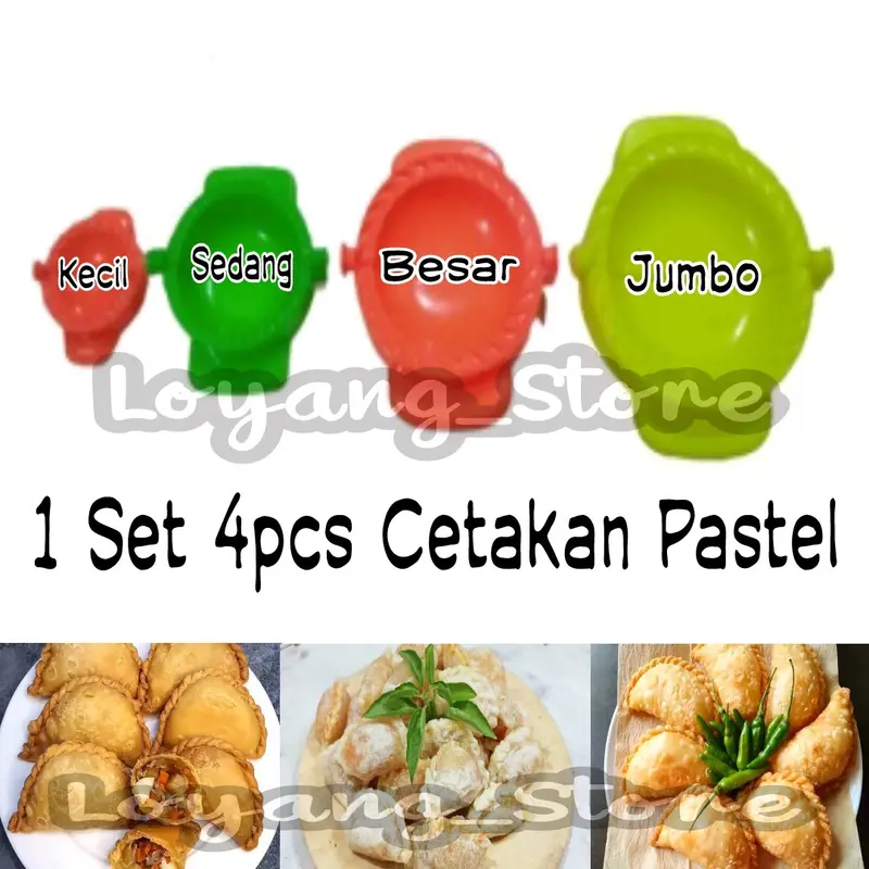 1set Cetakan Pastel + Rolling Pin Adonan Kue Kitchenware 3