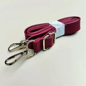 Tali Kulit Sintetis Selempang Single Layer Aksesori Nikel/Silfer Jahit Rapi - Lebar 1,5 cm/2 cm - Panjang Minimal 70 cm - Panjang Total 130 cm