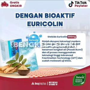 Stebido -  1 BOX 30 Tablet Box Pasak Bumi Euricolin 200mg Halal & BPOM