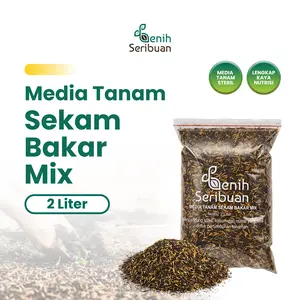 Sekam Bakar Mix Media Tanam Organik 2 Liter Murni Grade Super - Benih Seribuan