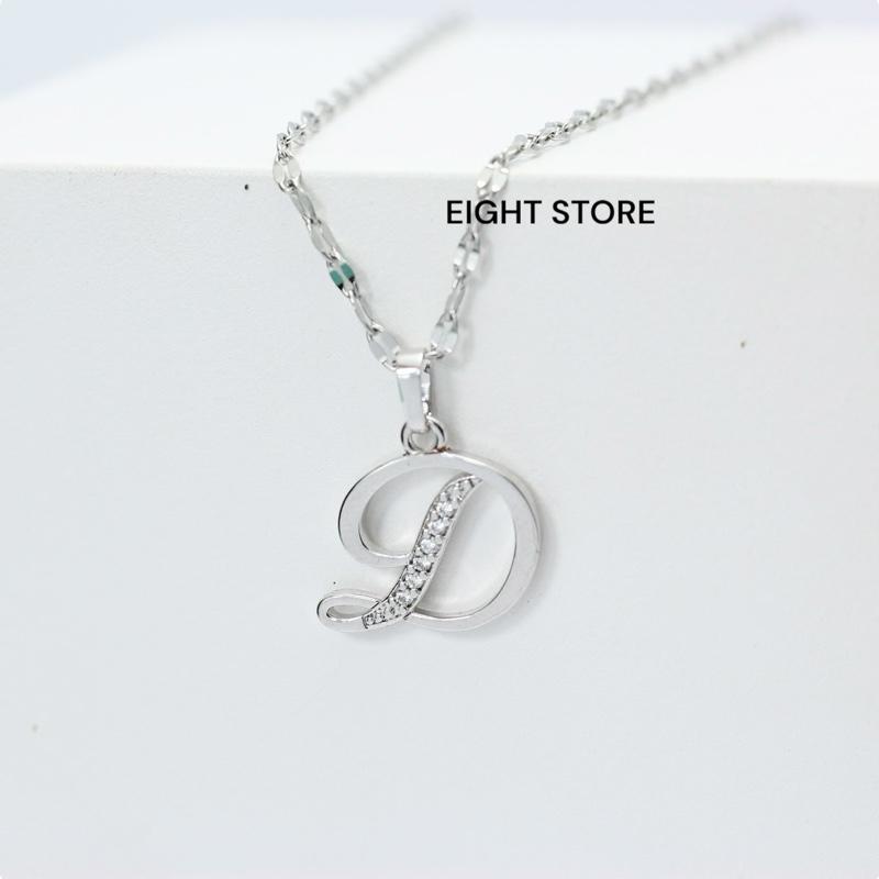 Kalung  Inisial Nama dari A sampai Z  Anti karat Dan Tidak Luntur (Kalung Pecah Kopi).