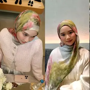 pasmina motif malaysian strawbery matcha