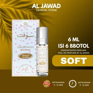 PROMO Paket 6 botol 6ml - Parfum Arab AL JAWAD / Aroma Citrus Sweet Vanilla Pria Wanita Tahan Lama