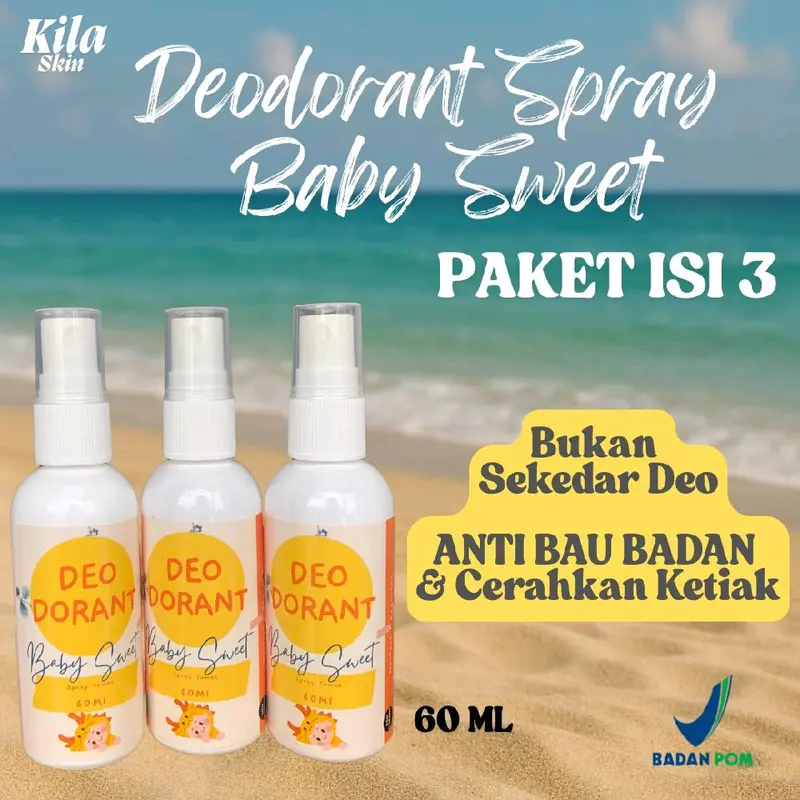 (BPOM) DAPAT 3 DEODORANT ORIGINAL SPRAY TAWAS 60ML MENCERAHKAN KETIAK MENGHILANGKAN BAU BADAN Wangi DEODORANT SPRAY PENGHILANG BAU KETIAK PENCERAH KETIAK DEODORANT SPRAY MENCERAHKAN DEODORANTS TAWAS Antiperspiran Non Alkohol Anti-Keringat 5