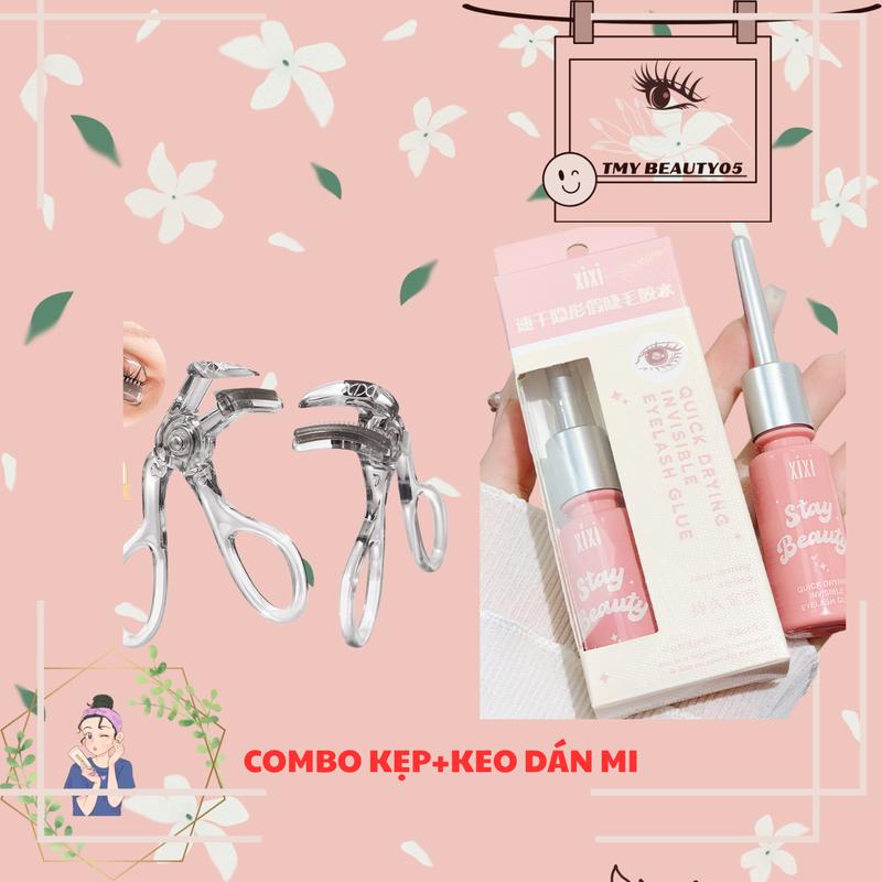 COMBO DỤNG CỤ KEO DÁN MI+KẸP BẤM MI XIXI