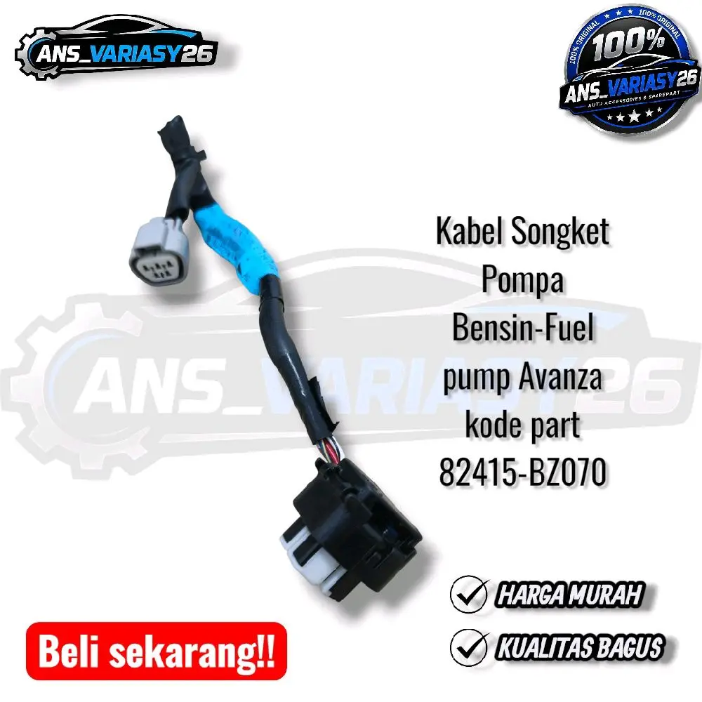 Kabel songket Pompa bensin Fuel pump Avanza kode part 82415-BZ070 original