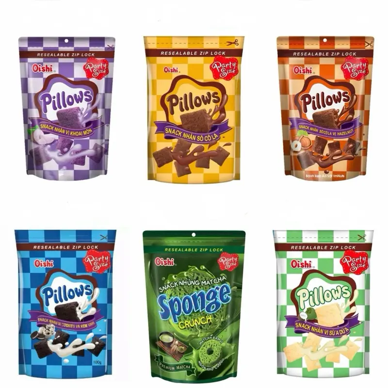 Oishi 5 Gói Snack - Nhiều Hương Vị -  Ăn Vặt Ngon Giá Rẻ - An Khánh Foods