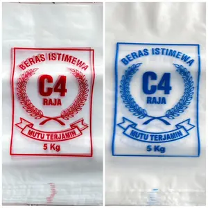 Plastik untuk packing Beras 5 kg C4 Raja (isi 100 lembar) Plastik 5Kg