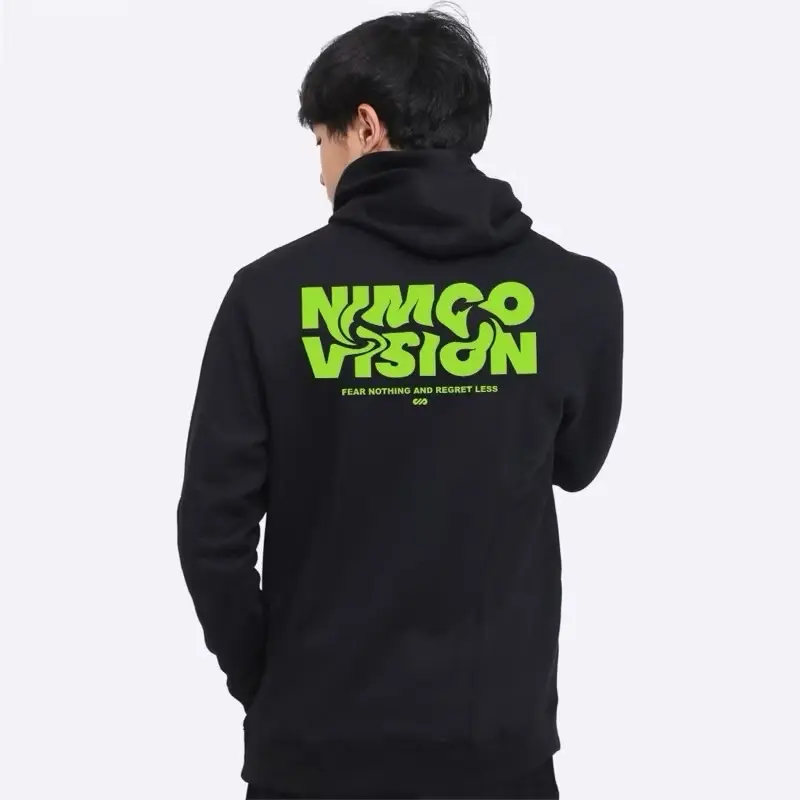 Hoodie Nimco Hitam HD007 Pria Wanita Sweater Unisex 0
