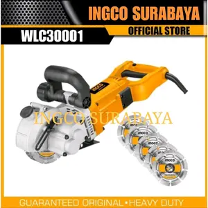INGCO WLC30001 WALL CHASER 3000W MESIN BOBOK JALUR PIPA KABEL TEMBOK