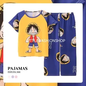 Baju tidur anak cowok lengan pendek celana panjang