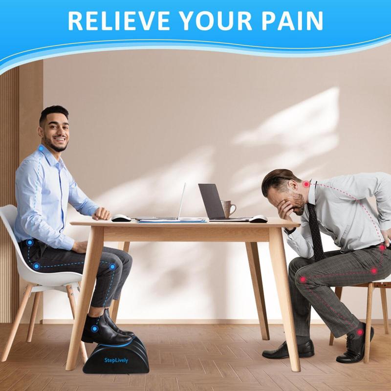 [Kennard] Footrest Cushion for Computer Chair at Home  Leg Support Memory Pillow Ergonomic Under Desk Foot Rest - Footrest Cushion for Computer Chair at Home  Foot Stool, 6