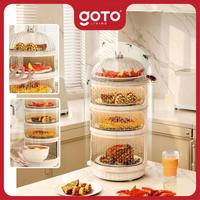 Gambar Goto Living x Ci Suan Goto [COD] Queen Tudung Saji Rantang Rak Makanan Susun Food Organizer Bertingkat Multifungsi 4 SUSUN #CR - 4S WHITE dari Goto Living Kota Tangerang 5 Tokopedia