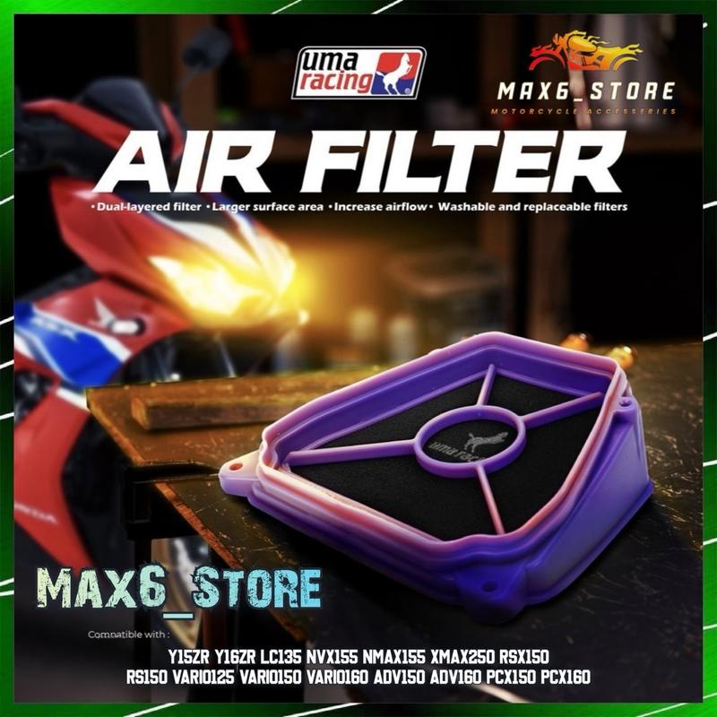 UMA RACING AIR FILTER Y15 Y16 LC135 XMAX NVX NMAX ADV RSX RS VARIO PCX ...