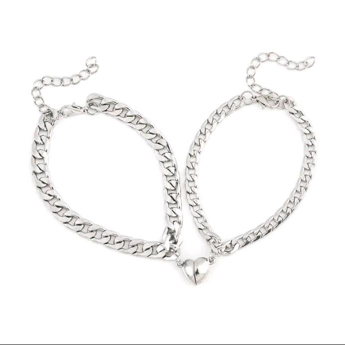 Bracelets Titanium Sisik Naga Couple Tahan Karat Terlaris dengan Magnet Desain Gelang 3