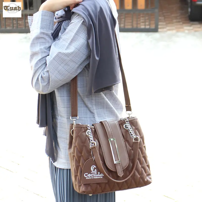 TUAH SLIMBAGS NEW ARRIVAL / SL CeciLLa Premium Slot Lidah Tutup Plat Kotak NekeL New bordir Series 36- 22 /Tas Lokal Premium / Tas Selempang Bahu Wanita /Tas Jinjing Wanita / Tas Selempang Wanita 2024 / Tas OOTD 1