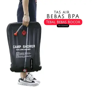 Kantong Air Mandi Portable PVC Tebal Pemanas Matahari Kapasitas Jumbo 20L