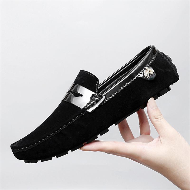 Giày Da Moccasins, Giày Hợp Xu hướng Xu Hướng Nhất, Dành Cho Cặp Đôi, Thời Trang Bố Mẹ-Bé Đi Chơi, Một Bước, Giày Lefu, Giày Nam Và Nữ, Cỡ Lớn, Phát Hành Năm 2025