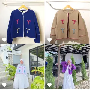 Paket Usaha CO disini Atasan Wanita Sweater Cardigan Oversize Baju Knitwear