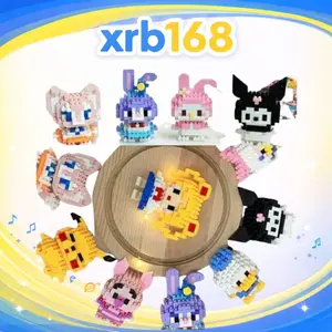 [ Pouch Tidak Dengan Box ] Block Mainan Balok Susun Building Block Blok Bricks Balok Susun Mainan Edukasi Souvenir Ulang Tahun Anak murah Bricks`