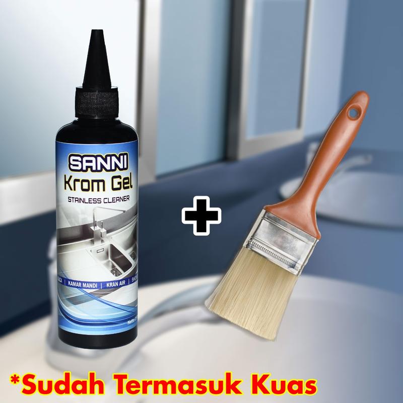 SANNI Pembersih Kerak Kaca Kamar Mandi Aquarium Kran Air Stainless ORI 2