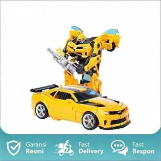 Mainan Robot Transformers Optimus Prime & Bumblebee Bisa Berubah Jadi Mobil
