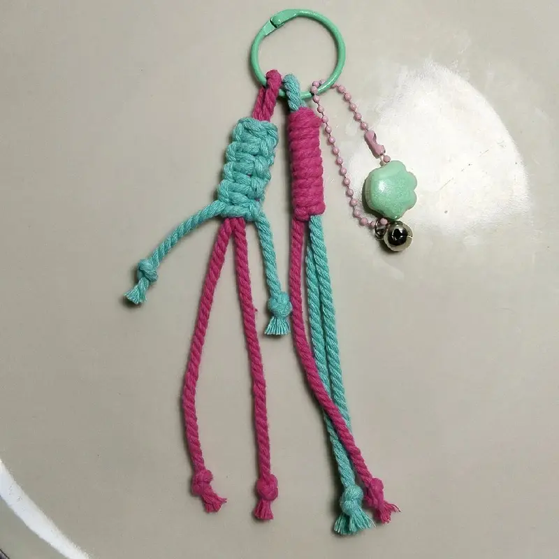 Ganci krincing- kunci macrame/Bag charm/keychain Tas Ganci/ gantungan krincing 2