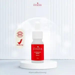KEZIA Beauty Whitening Serum 10ml - Ekstrak Anggur & Buah Bit Vitamin C Mencerahkan Kulit Meningkatkan Elastisitas Mengurangi Kerutan Arbutin Wajah Extract Kering Aging BPOM Halal MUI