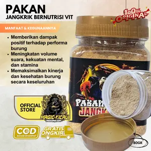 Pakan Jangkrik Vit Bernutrisi Untuk Burung Kicau Meningkatkan Volume Suara Stamina 80GR Original
