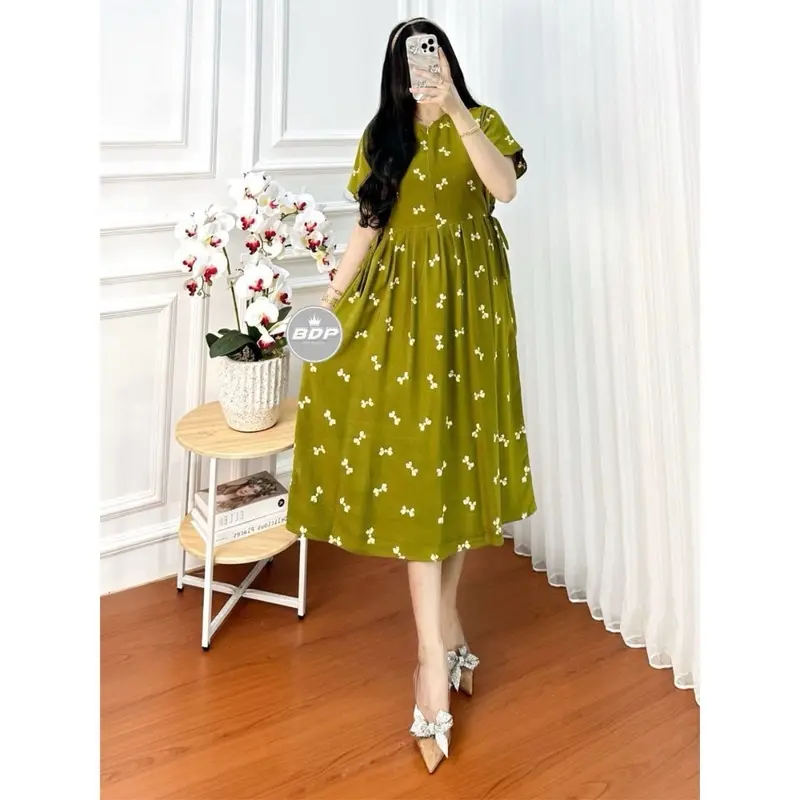 Daster Chibi Rayon Harian Santai Wanita Motif Pita Busui Resleting Depan Daster Wanita Lengan Pendek Ld 110 Baju Wanita Harian Murah Adem Baju Tidur Wanita Rayon Kekinian Terbaru Nyaman Batik Wanita Dress Kekinian Busui Bumil 3