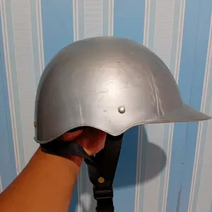 helem cibuk lawasan polos silver