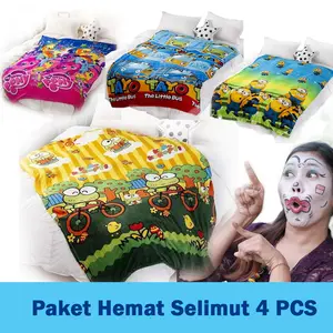 [COD] PAKET HEMAT SELIMUT DAPAT 4 UKURAN DEWASA
