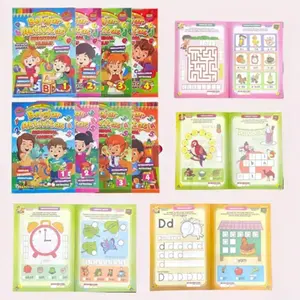 Buku Belajar aktifiyas mengenal huruf dan angka anak paud tk