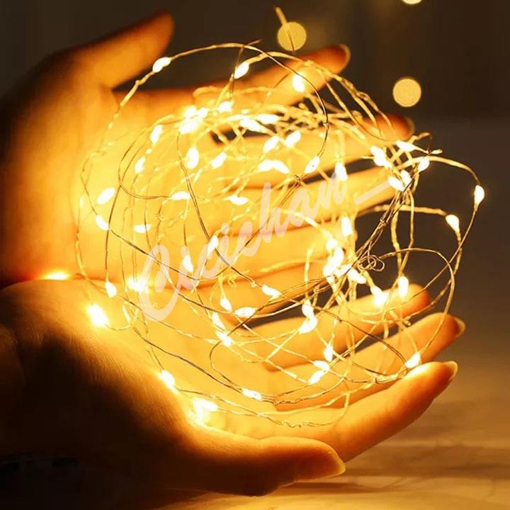 Combo 2 Dây đèn led đom đóm. Dây đèn Led trang trí 1mét - 2 mét dùng pin