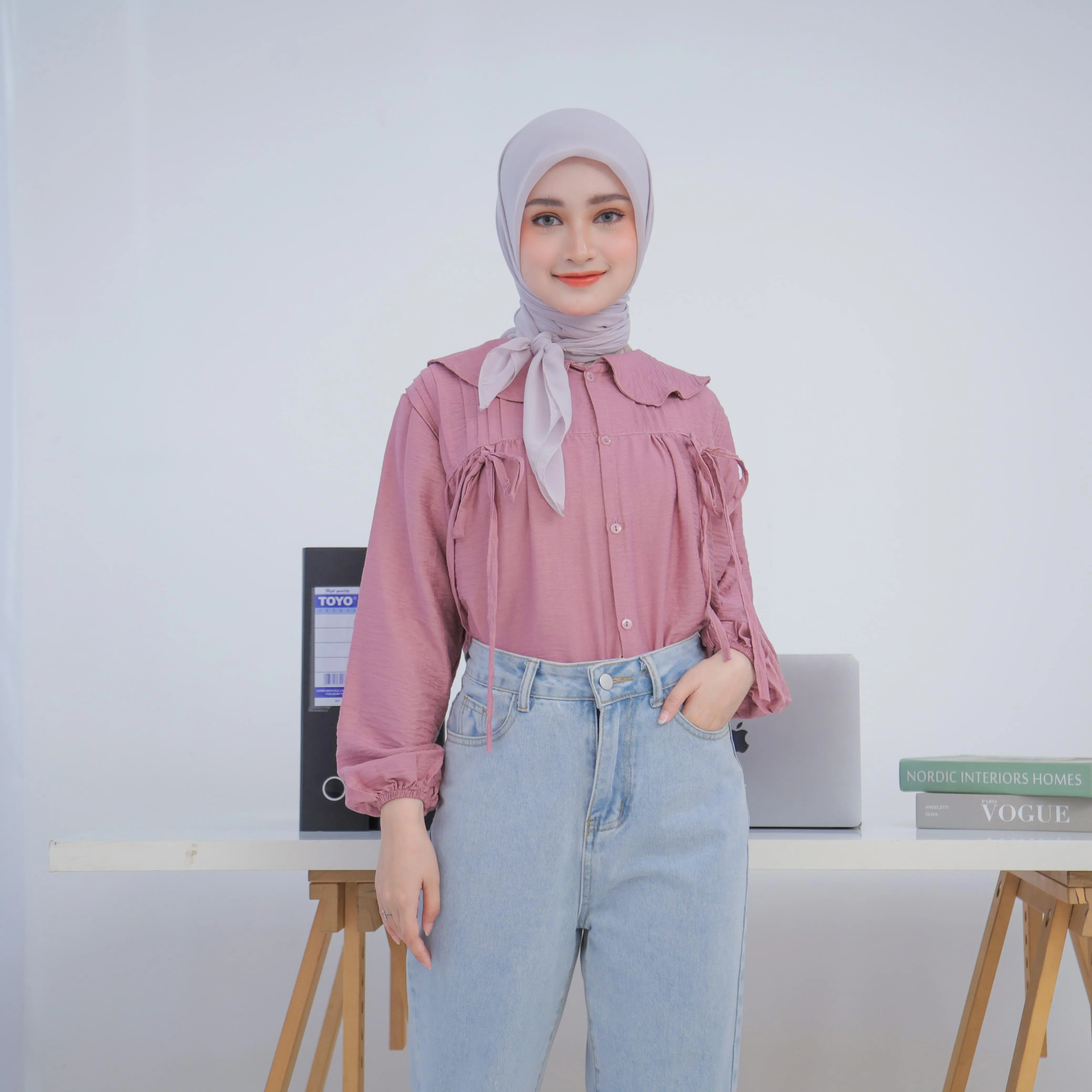 Blouse Wanita Tali Pita Kanan Kiri Pololinen Pharita