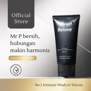 RELOVE Masculine Wash | Morocco Duke | Intimate Cleansing Ge | Bersihkan Area Mr.P | Cocok untuk Semua Jenis Kulit