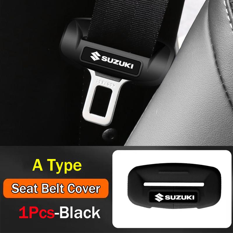 Product Introduction of 1Pcs Car Seat Belt Buckle Clip Anti-Scratch Pvc Protector Cover Car Accessories fit for Suzuki Swift Alto Jimny Vitara Ertiga APV 7